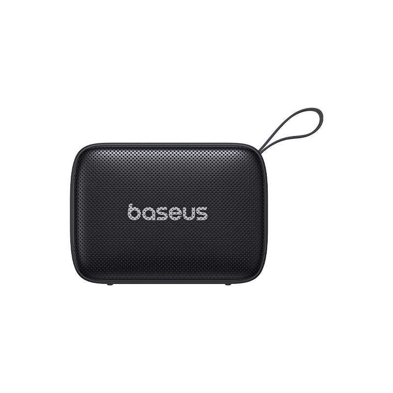 Black carrying case with 'baseus' branding on a white background