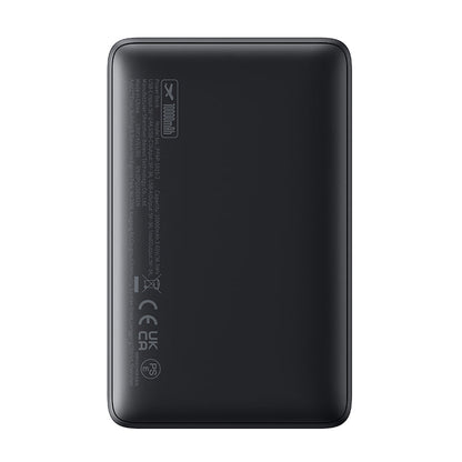 Baseus EnerFill FP11 Power Bank 10000mAh 15W Cosmic black back view on white background
