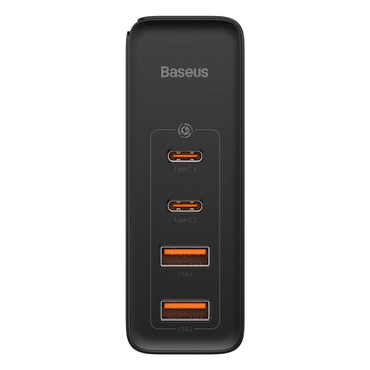 Baseus GaN2 Pro 100W Quick Charger with 4 Ports, 2 USB-C + 2 USB EU