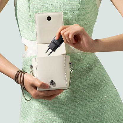 Baseus GaN5 Fast Charger (mini) 1C 25W - Cluster Black (Dynamic 3 Cable Type-C to Type-C 100W 1m）Portable for storage