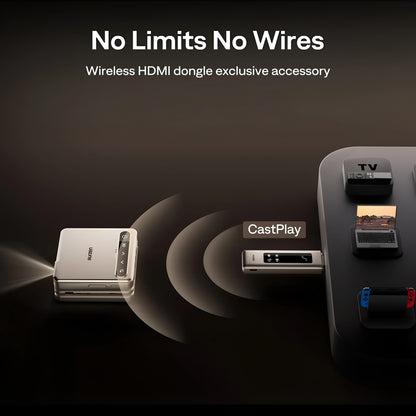 Aurzen CastPlay Wireless HDMI Dongle (1080P @ 60Hz, 4K Decoding, DRM Streaming)