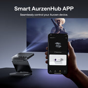 Aurzen ZIP Tri‑Fold Portable Projector (720p HD, AirLink, 1.5H Battery)