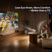 Aurzen Boom Mini Smart Projector (1080p Full HD, 500 ANSI Lumens, Google TV)