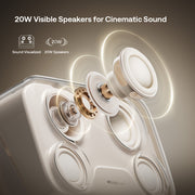 Aurzen Boom Mini Smart Projector (1080p Full HD, 500 ANSI Lumens, Google TV)