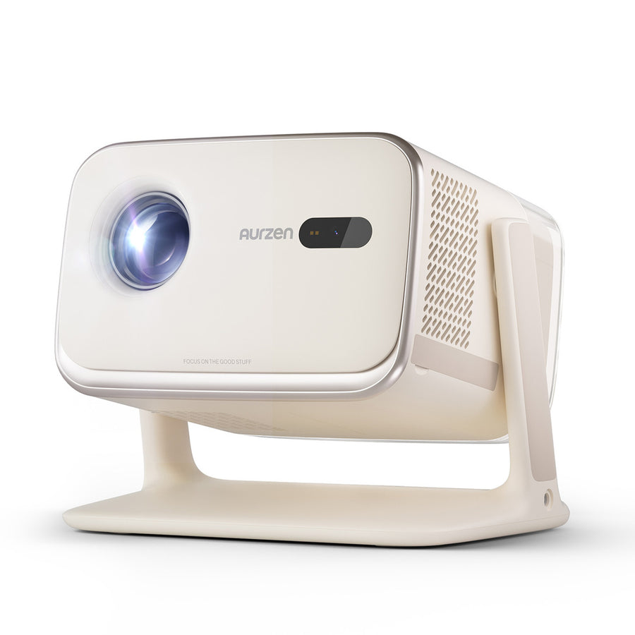 Aurzen Boom Mini Smart Projector (1080p Full HD, 500 ANSI Lumens, Google TV)
