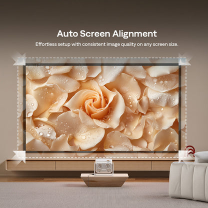 Aurzen Boom Mini Smart Projector (1080p Full HD, 500 ANSI Lumens, Google TV)