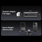 Aurzen ZIP Tri‑Fold Portable Projector (720p HD, AirLink, 1.5H Battery)