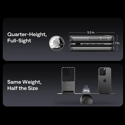 Aurzen ZIP Tri‑Fold Portable Projector (720p HD, AirLink, 1.5H Battery)