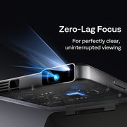 Aurzen ZIP Tri‑Fold Portable Projector (720p HD, AirLink, 1.5H Battery)