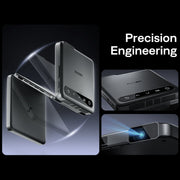 Aurzen ZIP Tri‑Fold Portable Projector (720p HD, AirLink, 1.5H Battery)