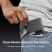 Aurzen ZIP Tri‑Fold Portable Projector (720p HD, AirLink, 1.5H Battery)