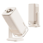 Aurzen Boom Air Portable 1080p Google TV Projector White electronic device with 'auren' branding on a white background