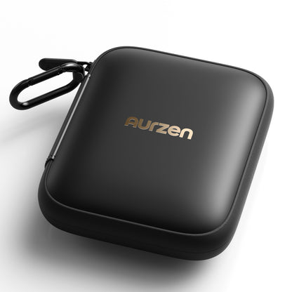 Black carrying case with 'aurzen' branding on a white background