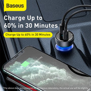 Baseus car charger with fast charge
