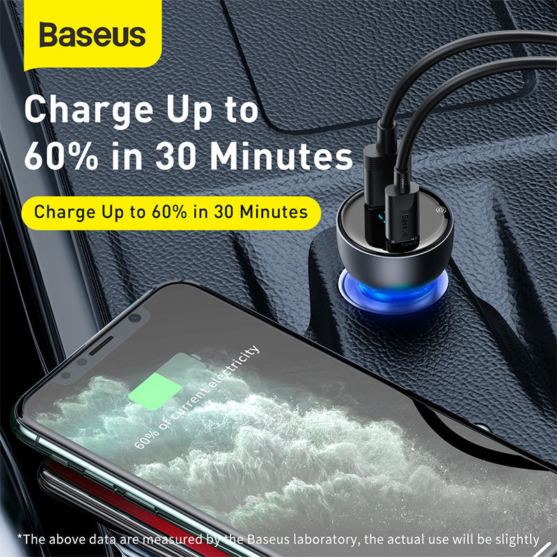 Baseus car charger with fast charge