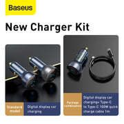 Baseus car phone charger kit