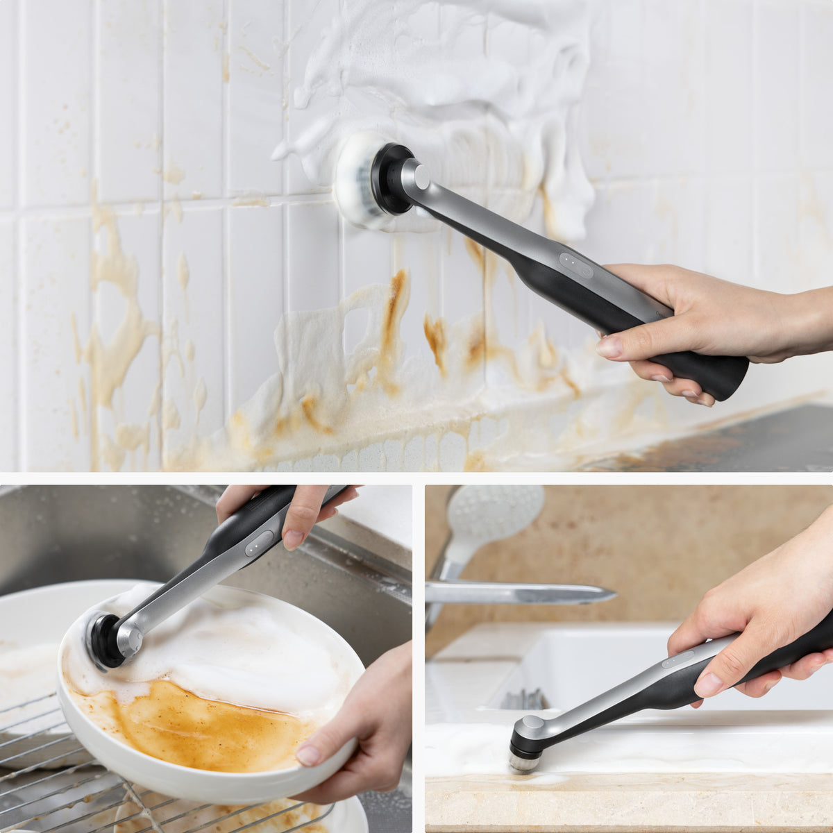 HOTO Wand Cordless Spin Scrubber