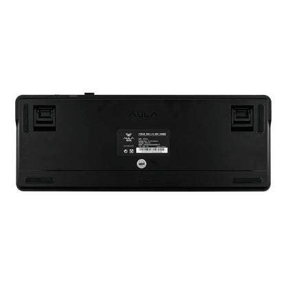 Black keyboard with AULA branding on a white background