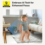 Baseus P1 Pro Indoor Camera 3K AI Pan Tilt Baby Monitor Cam