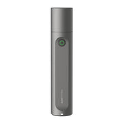 HOTO Flashlight Fit 280 Lumens Rechargeable Torch Grey electronic device with a green indicator light on a white background