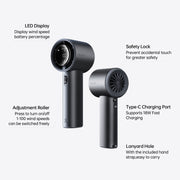 Jisulife Handheld Fan Pro 1S (5000mAh) - Dark Grey
