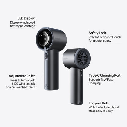 Jisulife Handheld Fan Pro 1S (5000mAh) - Dark Grey
