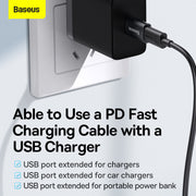 Baseus Ingenuity Series Mini Female OTG Adaptor USB 3.1 to Type-C Black
