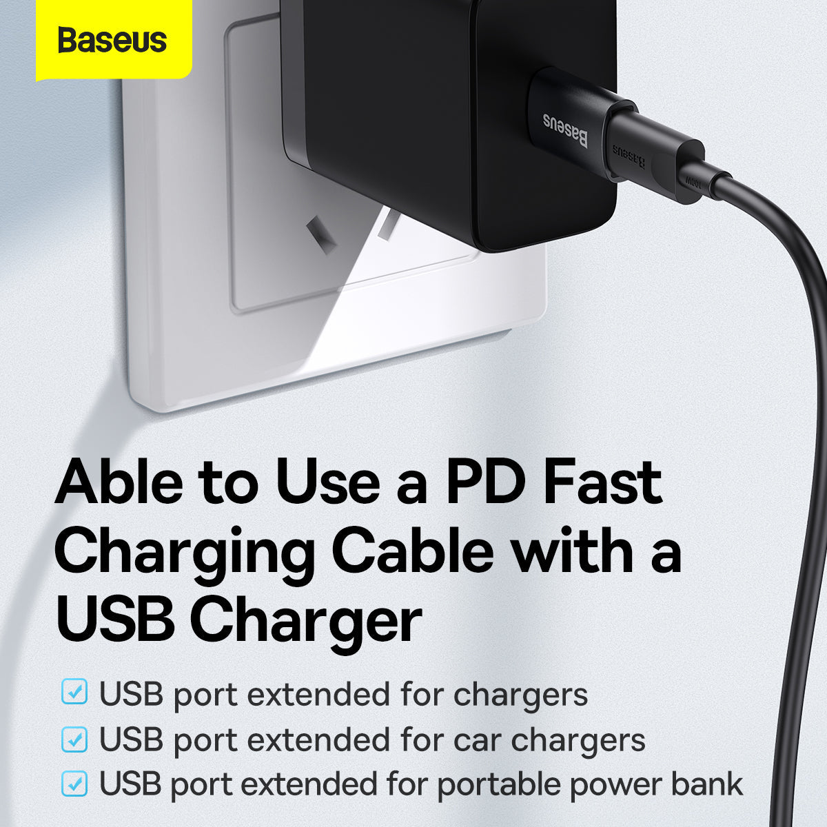 Baseus Ingenuity Series Mini Female OTG Adaptor USB 3.1 to Type-C Black