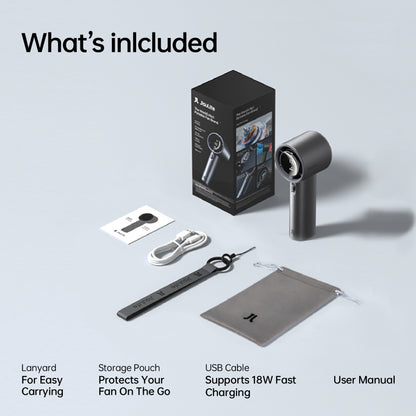 Jisulife Handheld Fan Pro 1S (5000mAh) - Dark Grey
