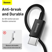 Baseus Superior Series Fast Charging Data Cable Type C to iOS PD 20W 2M Black