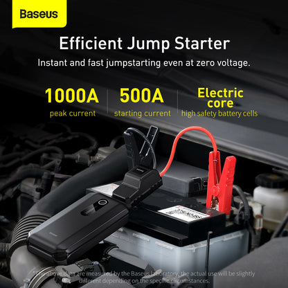 Baseus Super Energy Air Series 12V DC and USB Car Jump Starter Black