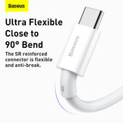 Baseus Superior Series Fast Charging Data Cable USB to Type-C 66W 1M White