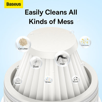 Baseus A2Pro Car vacuum Cleaner Strainer 2PCS - White
