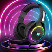 HAVIT H2232D RGB Gaming Headset 50mm Mic PS5 PC Xbox USB