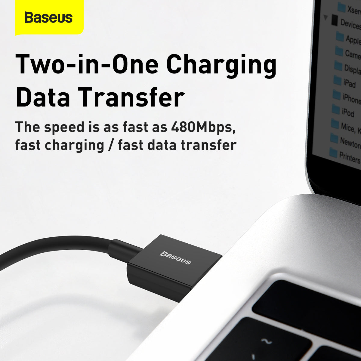 Baseus Superior Series Fast Charging and Data Cable USB to Type-C 66W 2M Black