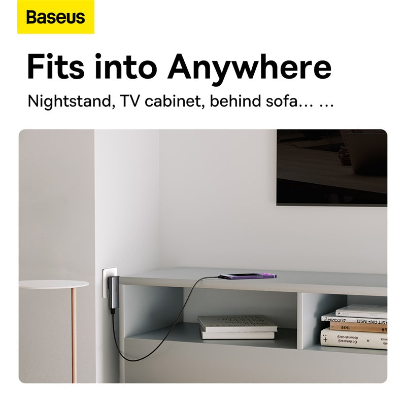 Baseus 65W GaN5 Fast Charger | USB-C + USB-A with Cable