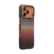 PITAKA Ultra‑Slim Aramid Fibre Case for iPhone 17 Pro Max Phone case with a patterned design on a white background