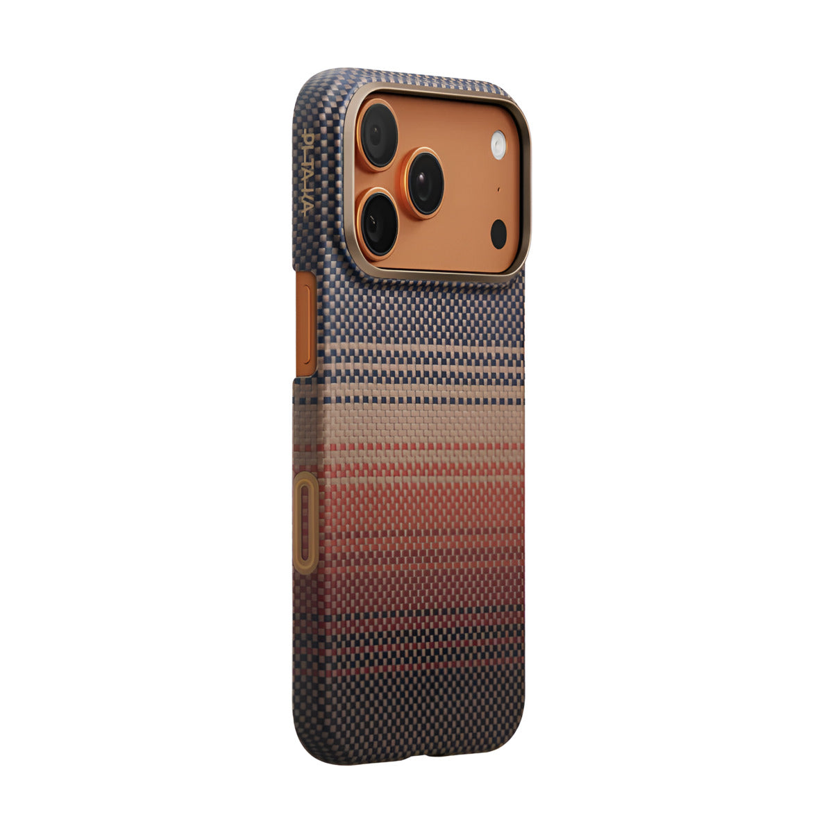 PITAKA Ultra‑Slim Aramid Fibre Case for iPhone 17 Pro Max Phone case with a patterned design on a white background
