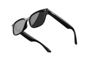 Rokid AI Glasses Style (ChatGPT & Gemini, 12MP POV Camera, Real‑Time Translation) Black sunglasses with a brand logo on a white background