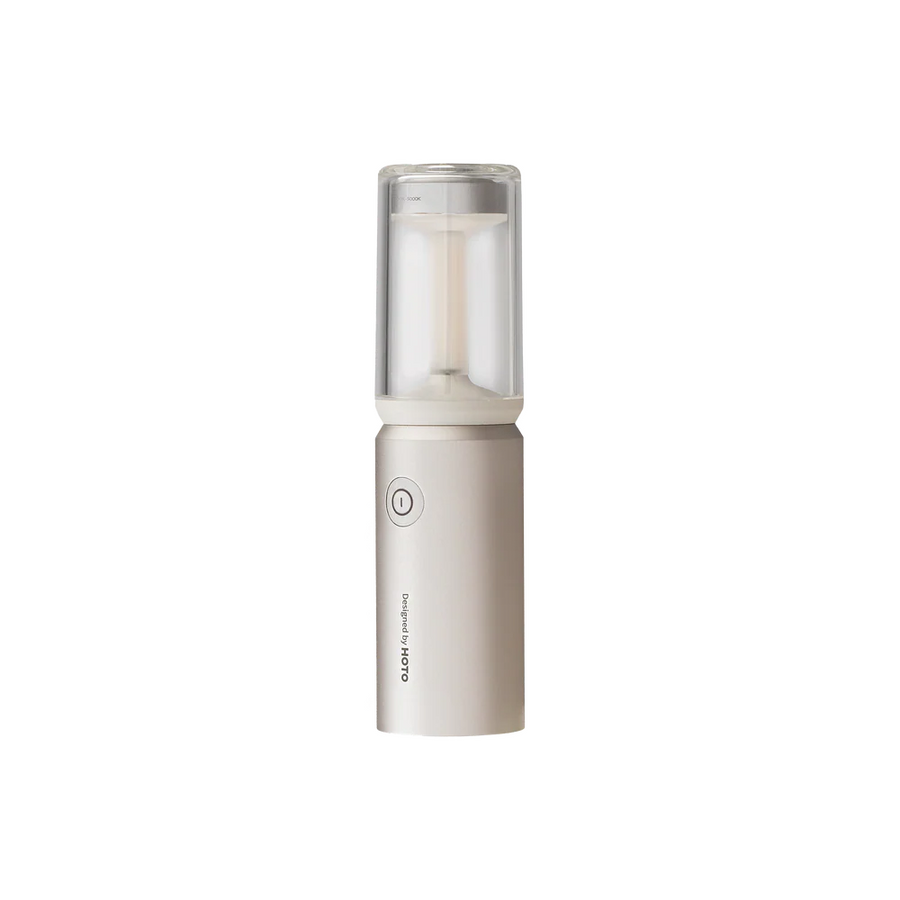 hoto-portable-camplight-rechargeable-camping-light-ipx6 Portable humidifier with a clear top on a white background