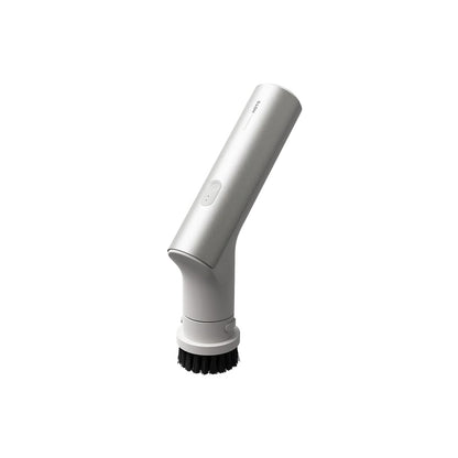 HOTO Electric Kitchen Scrubber, White handheld vacuum cleaner brush attachment on a white background