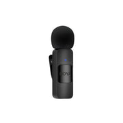 Black microphone with BROYA branding on a white background