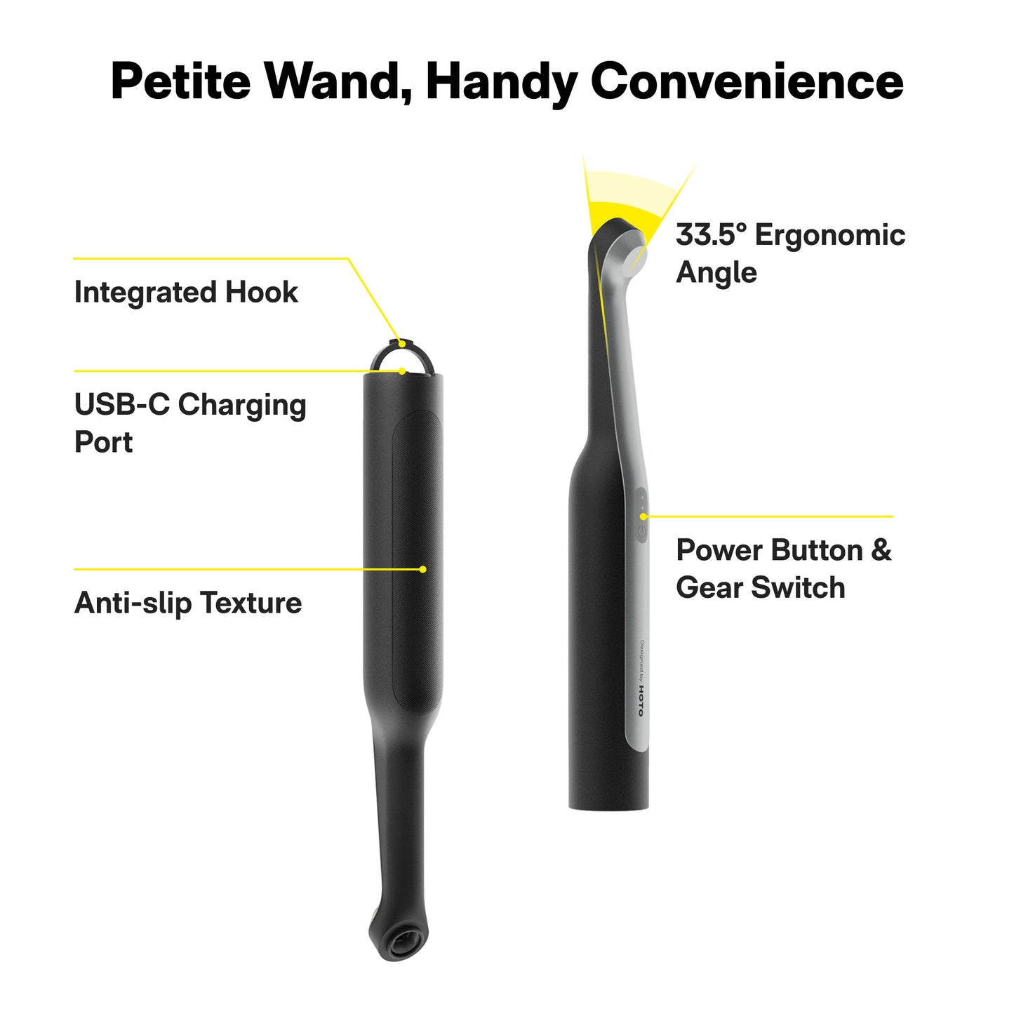 HOTO Wand Cordless Spin Scrubber
