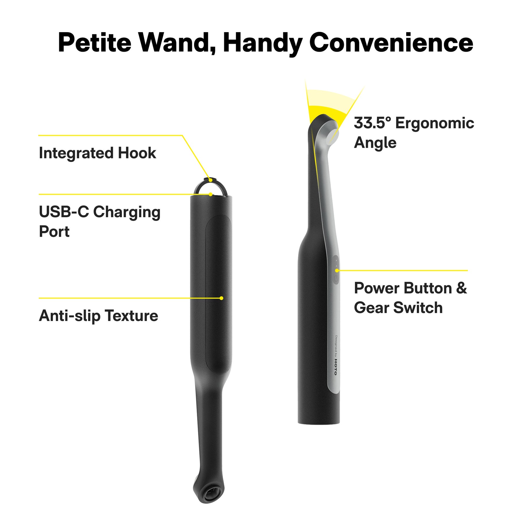 HOTO Wand Cordless Spin Scrubber