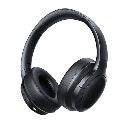 Baseus Bass BH1 Lite Wireless Headphones Black over-ear headphones on a white background