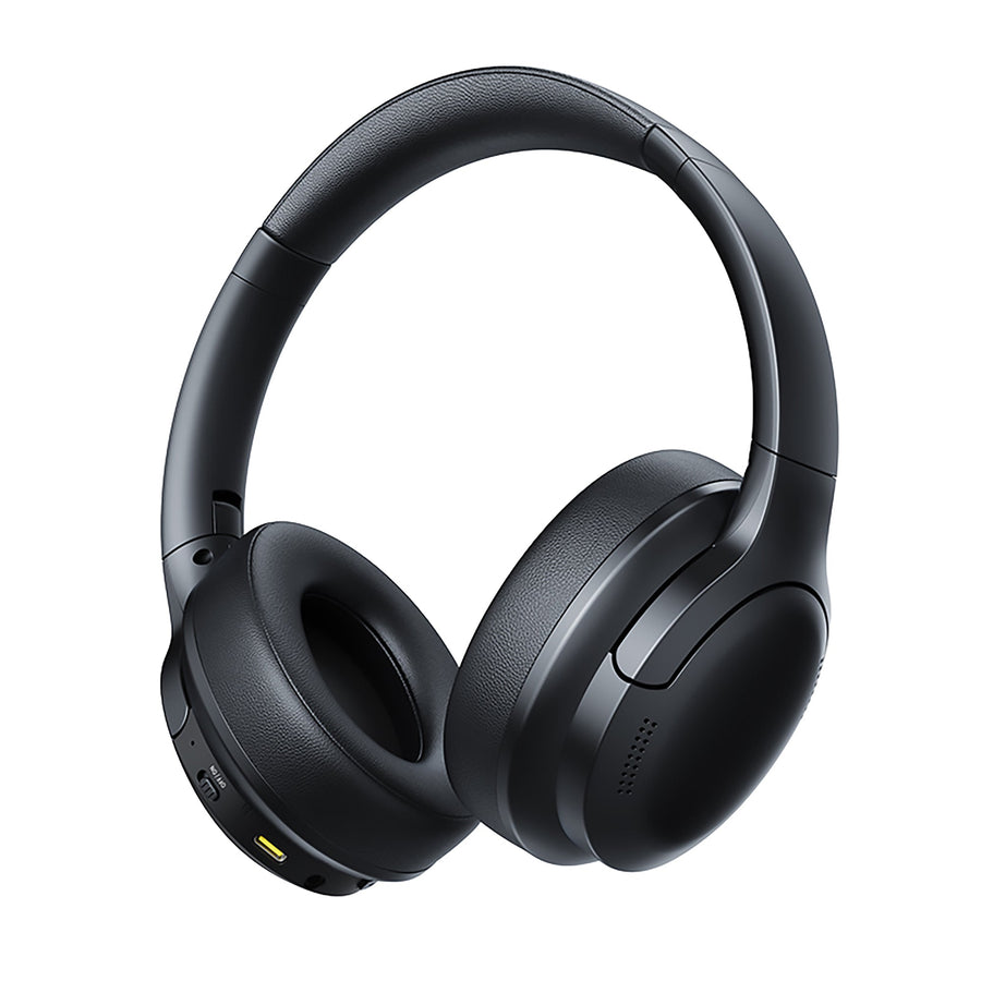 Baseus Bass BH1 Lite Wireless Headphones Black over-ear headphones on a white background