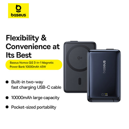 Black Nomos Qi2 Kickstand Power Bank 4