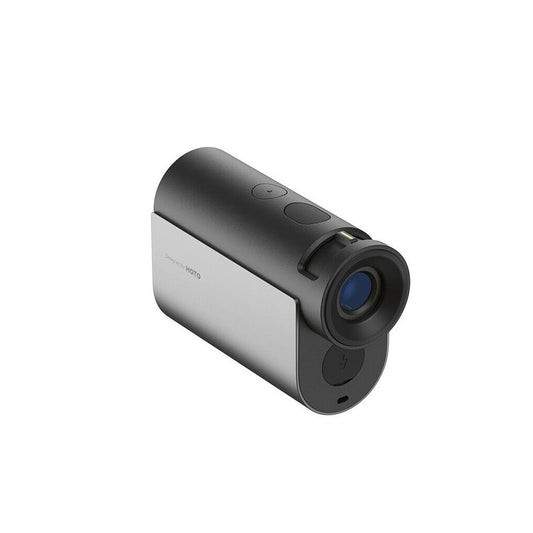 HOTO Golf Laser Rangefinder, Rangefinder with a black and silver design on a white background