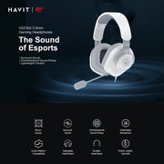 HAVIT H2230D Gaming Headset 50mm Stereo Mic 3.5mm