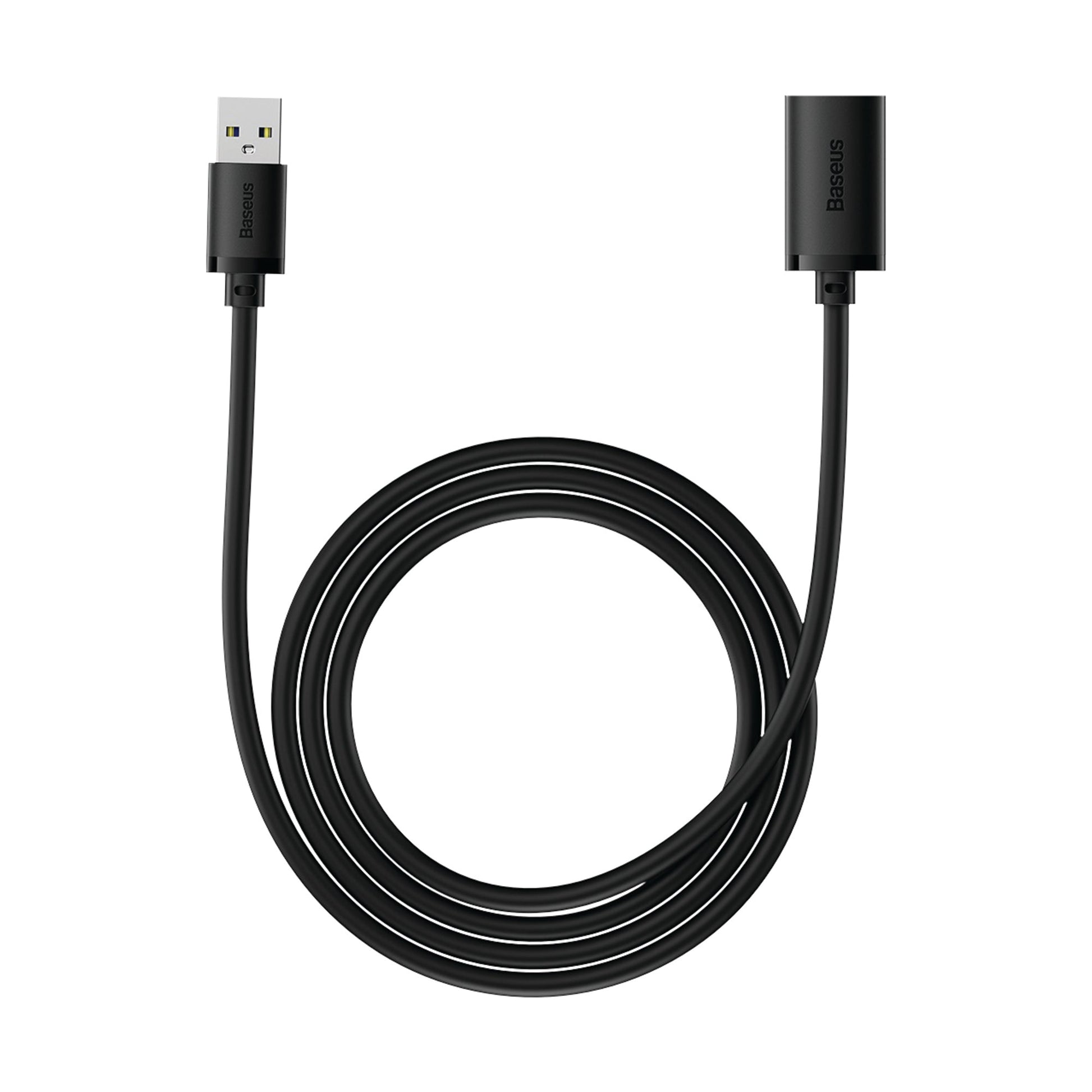 Baseus AirJoy Series USB Extension Cable black on white background